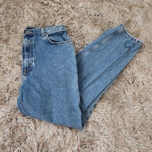L.A. Blues Vintage Straight Leg High Rise Mom Jeans‎ Medium Wash Size 14